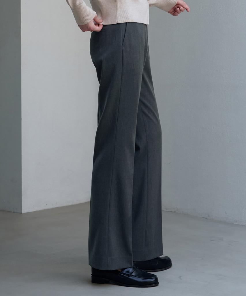 Deuloupisumeon Comfy Wool Straight Slacks [Black]