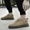 High Quality Men's New Leather Comfortable Board Shoes Fashionable Lace Up Low Cut Breathable Outdoor Sports Leisure Men's Shoes