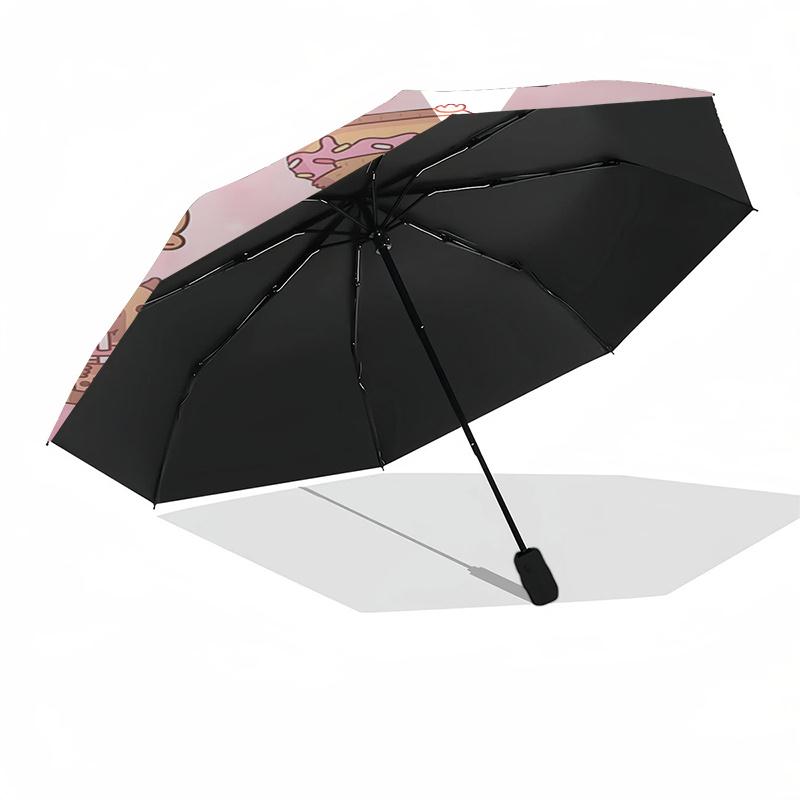 Capybara Themed Travel Umbrella-8 Ribs Automatic Opening and Closing, Portable Folding Design, Compact and Stylish Umbrella Suitable for Out