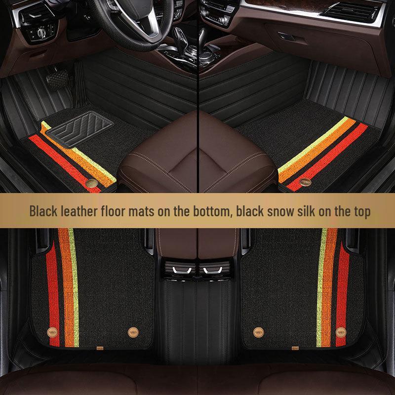 Genuine Leather Floor Mats for 2015-2024 Toyota Highlander, 5 or 7-Seater, Full Coverage