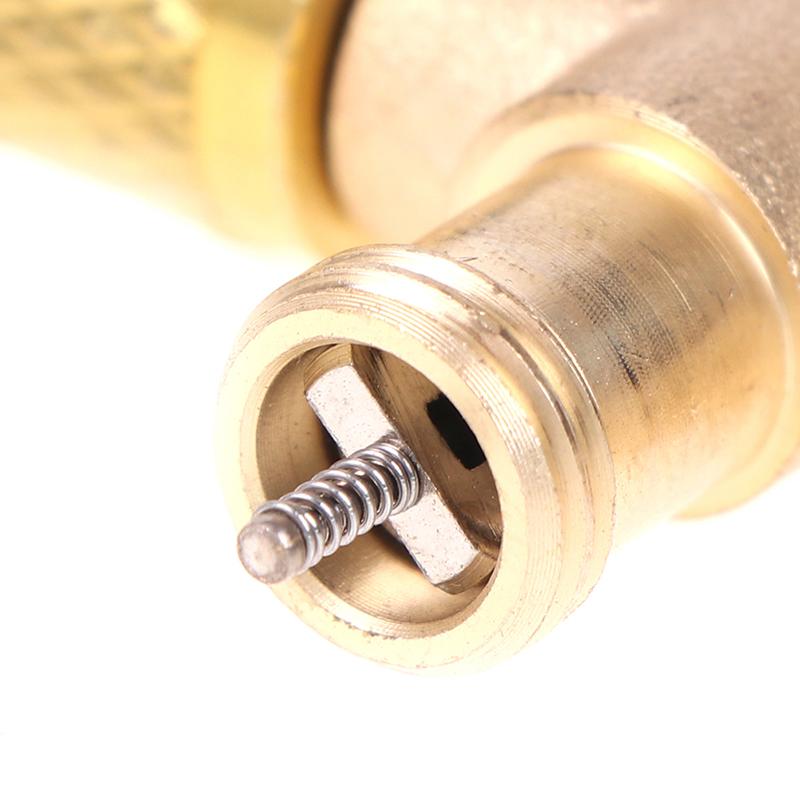 copper Refrigerant Exhaust Valve Quick Air Exclusion Valve Release Gauge Pressure Valve Fitting Copper Adapter