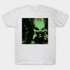 Asian Size Men Black Print T-shirt Predator No-Cut Heat Transfer Print Cotton Tshirt