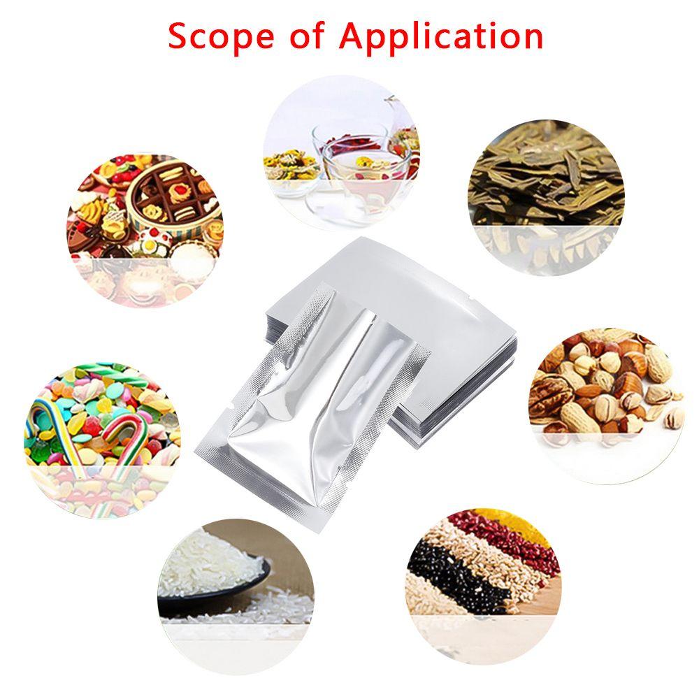 100PCS Household Food Grade Saran Wrap Heat Seal Bag Storage Pouches Aluminium Foil Bags Vacuum Sealer