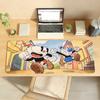 Large Gaming Mouse Pad Antislip Stitched Edges Vintage Cuphead Cartoon Desk Mat for Work Gaming and Daily Desk Use