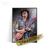 Guitar Star Watercolor Photography Art Printmaking Oil Painting Poster Rock Music Legend Bar Club