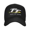 Vlastní Punková Unisex Motocyklová Sportovní Isle Of Unisex TT Závody Baseballová Čepice Pro Dospělé Nastavitelná Táta Klobouk Unisex Dámské Sportovní Snapback Čepice
