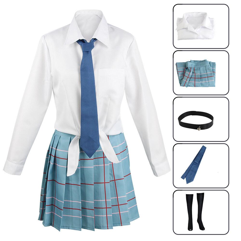Cosplay Anime My Dress Up Darling Marin Kitagawa JK Uniform Hemd Rock Outfits Halloween Karneval Anzug Cosplay Kostüme