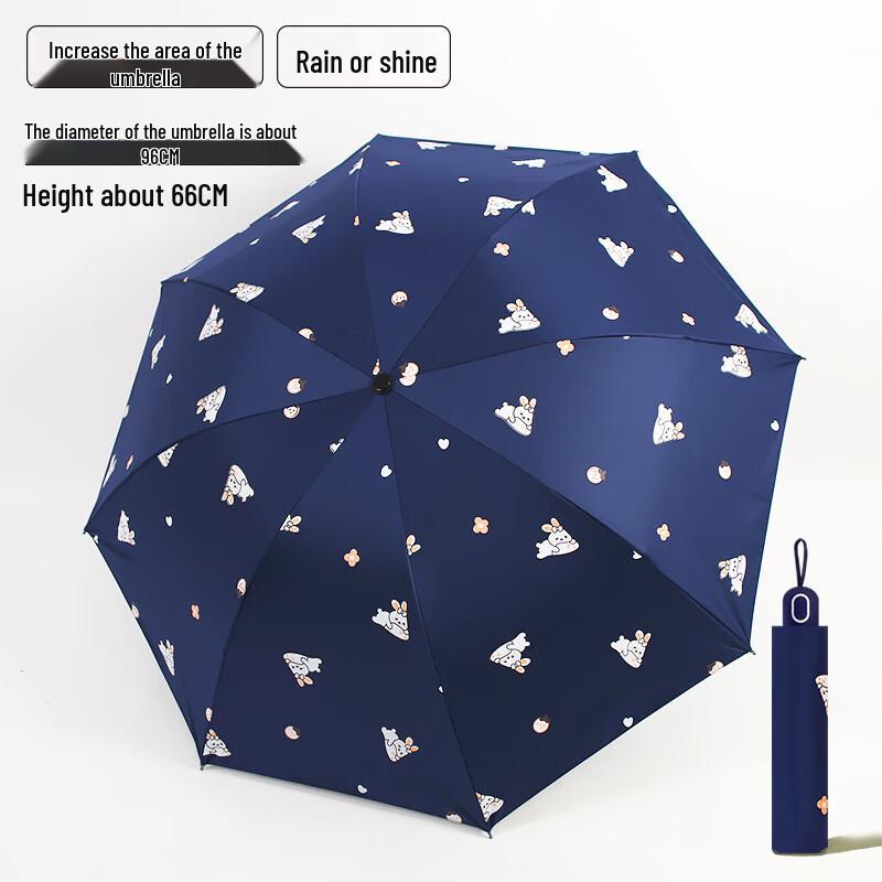 OEING Cartoon Rabbit Blackout Umbrella