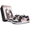 Air Jordan 1 Vintage Basketball Shoes Women's Low Top Pink DC0774-101(Team27-S-BOX)