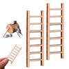 2 יחידות סולם גינה מיניאטורי 2.4x0.8 אינץ' קישוט סולם עץ מיניאטורי לגני פיות יצירות DIY נוף מיקרו אביזר לבית בובות