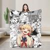 My Hero Academia Superweiche Decken Flugzeugreise Plüsch Überwurf Ästhetisch Sofa Bett Flanell Bettwäsche Sofa Bettbezug