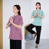 Chinese Style Summer Tai Chi Clothing Women's Clothing Baduanjin Training Clothing Two-piece Set