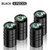 FHQD2 4 Pièces Logo de Voiture Valve d'Air pour Pneu de Roue Bouchons de Tige de Valve d'Air Pour Skoda Octavia Fabia Kamiq Kapoq Kodiaq Rapid SCALA Superb A5 A7 RS Yeti
