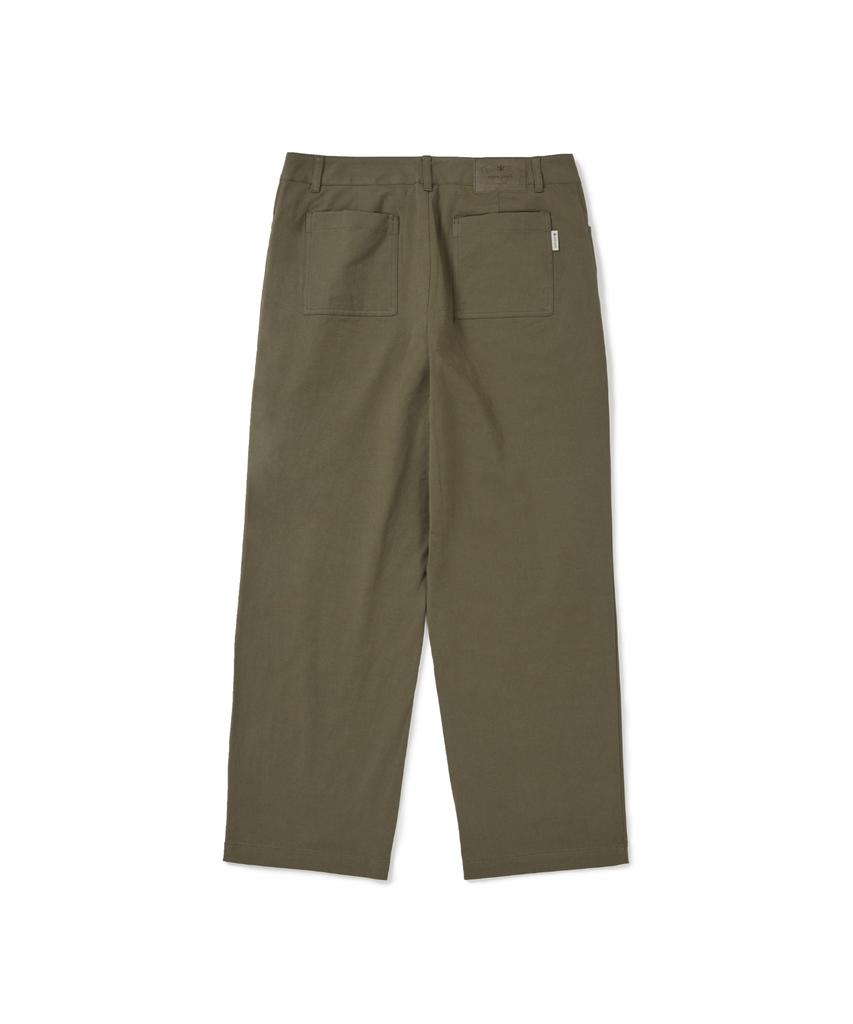 SNOWPEAK APPAREL Kland Semi-Wide Pants (S25Fmdpt90) Yellow Khaki
