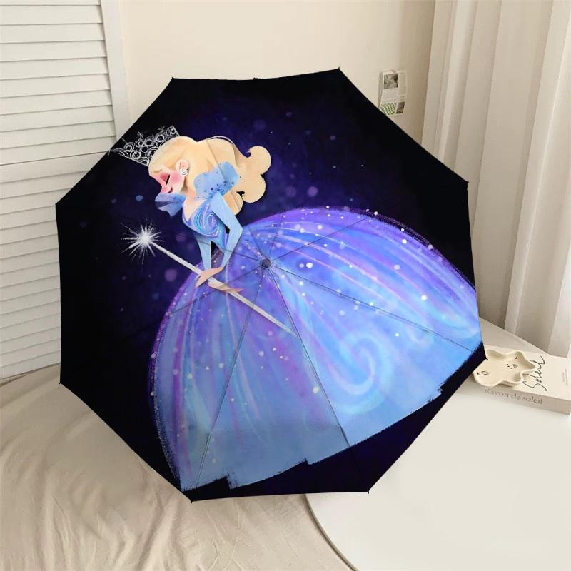 Enchanted Princess Umbrella: A Magical Companion for Outdoor Adventures - Auto-Opening/Closing, Lightweight & Durable Idea 083