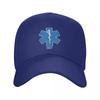 Punk Emt Star Of Life Baseball Cap for Women Unisex Breathable Paramedic Medic Ambulance Dad Hat Sun Protection