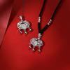 Nieuwe Chinese Stijl Veiligheidsslot Ketting voor Dames Kwastje Licht Luxe Niche Modegevoel
