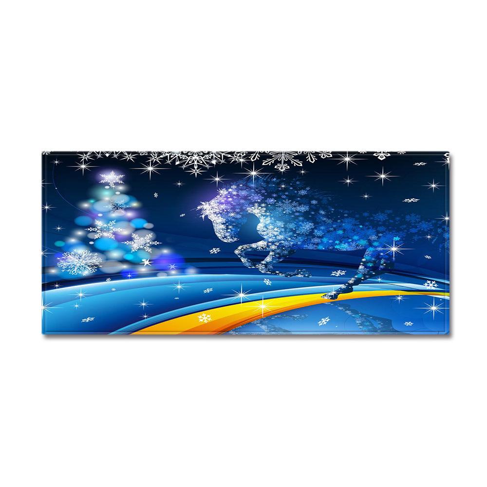 Christmas Household Bathroom Absorbent Non-Slip Mat Living Room Kitchen Sand Carpet Doormat Long Floor Mat