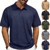 Heren Poloshirt met Korte Mouwen en Zak Klassieke Pasvorm Zacht Katoen Casual Kraag Top