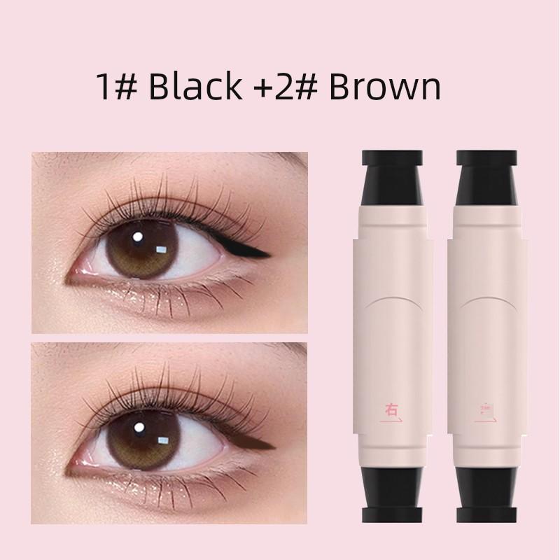 Qiyuduola Adventure Dora Rotate Integrated Eyeliner Seal Pen Novice Precise Outline Long Lasting Non Smudge