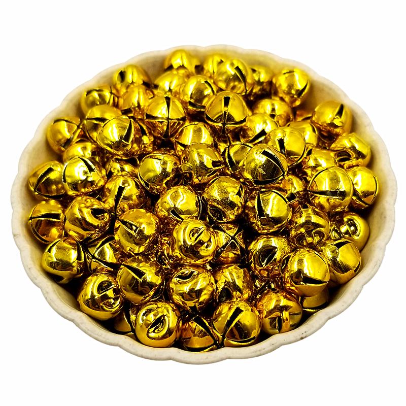 20/100/200Pcs 6/8mm DIY For Festival Party Loose Beads Christmas Jingle Bells Necklace Bracelet Pendant