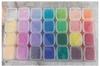 Set de 28 de culori de mărgele de sticlă de 2 mm, culori amestecate, pentru meșteșuguri DIY, artizanat și confecționare de bijuterii.