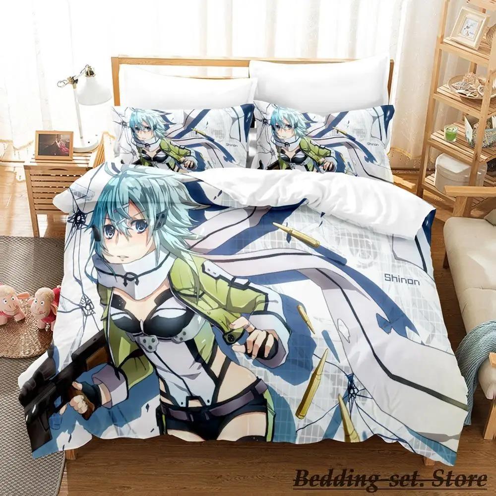 Sword Art Online II Bedding Set Single Twin Full Queen King Size Bed Set Adult Kid Bedroom Duvetcover Sets Anime Bed
