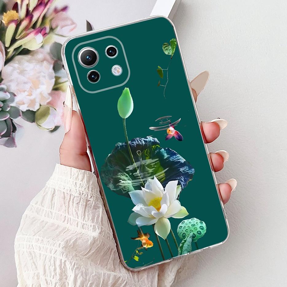 For Xiaomi Mi 11 Lite Case New Fashion Painted Cover Soft Silicone Phone Case For Xiaomi Mi 11 Lite 5G NE 11Lite MI11LIte Fundas