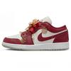 Jordan Air Jordan 1 Blühende Blumen und Vollmond, Formelle Kleidung, Hochzeitsschuhe Rutschfest Leicht Niedrig geschnitten 553560-133(Team2070-S-BOX)