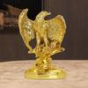 Eagle Figurine Animal Sculpture Artwork Bird Statue Resin Home Decor for Dining Room Office