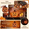 Calabaza de Vidrieras Decorativa de Halloween para Decoración del Hogar