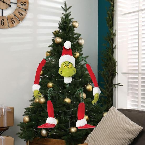 5Pcs Christmas Tree Hanging Decorations Festive Ornaments Gift Green Elf for Home Decor Party Atmosphere