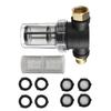 High Pressure Inline Garden Hose Filter Attachment 3/4Inch Thread With Mesh Screens For Washer Sediment Protective