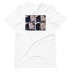 Camiseta Unisex de Manga Corta The Faces of Steve Belichick Football Patriots