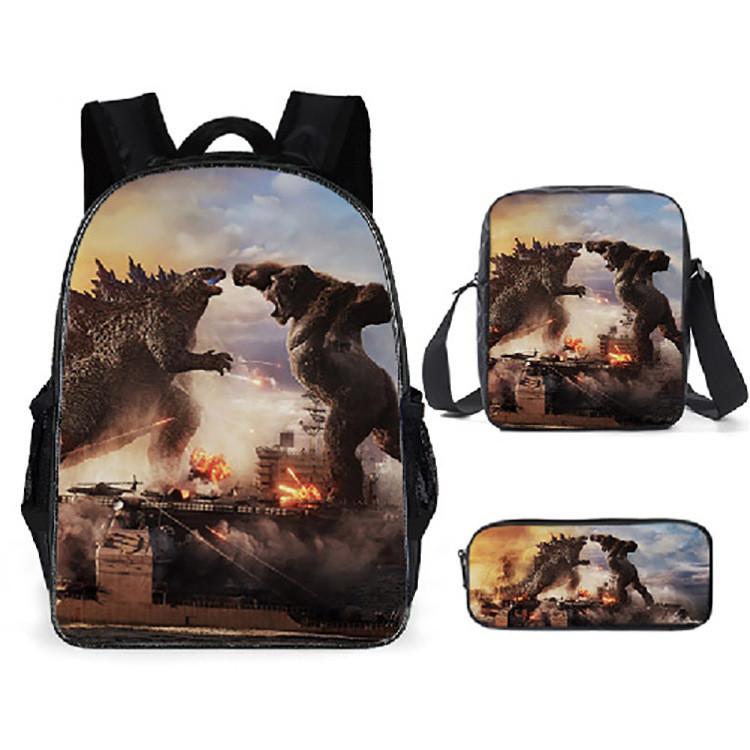 Godzilla Kinderrucksack Mit Luftpolstergurten Für Grundschüler