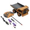 RC Dump Truck 1 24 4 Wheel Drive 6 Channels 2.4Ghz Plastic Metal Yellow Grey Construction Vehicle Toy for Above 8 Years