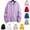 Women's Plus Size Loose Hooded Zipper Cardigan Sweater for Autumn Winter