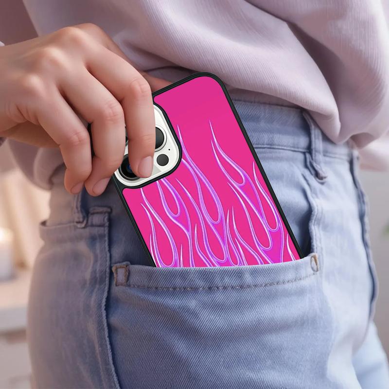 Fashion Flame Pattern Phone Case For iPhone 17 Air 15 16e 14 13 Pro Max Coque 12 11 Pro Max PLUS cover