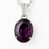 Natural Purple Amethyst Pendant 21.8 Ct Gemstone 925 Sterling Silver Gemstone Jewelry Gift