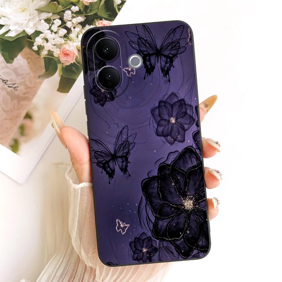 Butterfly Love Heart Bow Phone Case For Vivo V60 Lite 4G 5G V2530 / Vivo V60 V2511 T4 Pro Back Cover Soft Camera Protected Funda