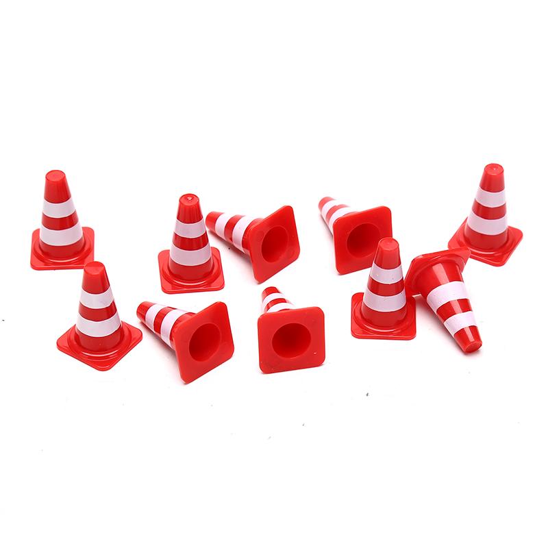10X Mini Plastic verkeerskegels Sport Training Roadblock Mini verkeersborden