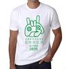 Men’s Vintage Tee Shirt Graphic T Shirt Hardcore Gamer Since 2035 White