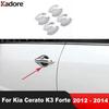 Side Door Handle Bowl Cup Cover Trim For Kia Cerato K3 Forte 2012 2013 2014 Chrome Car Door Handles Protector Cap Accessories