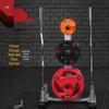 Gym Barbell Plate and Bar Storage Rack
