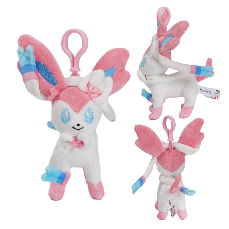 Pokemon Pikachu Bisasam Glumanda Kawaii Plüschtier Anhänger Schultasche Rucksack Anhänger Schlüsselanhänger Kleine Puppe Geburtstagsgeschenk