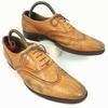 Crockett & Jones Drummond Made In England Full Brogue Wingtip Business Shoes Brown Size 8.5E (27.0) Men's(USED)
