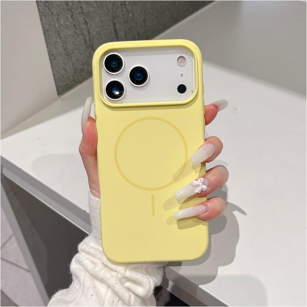Liquid Silicone Magnetic Slim Phone Case For Magsafe Apple iPhone 13 14 15 16 17 Pro Max Plus Air Protective Soft Cover