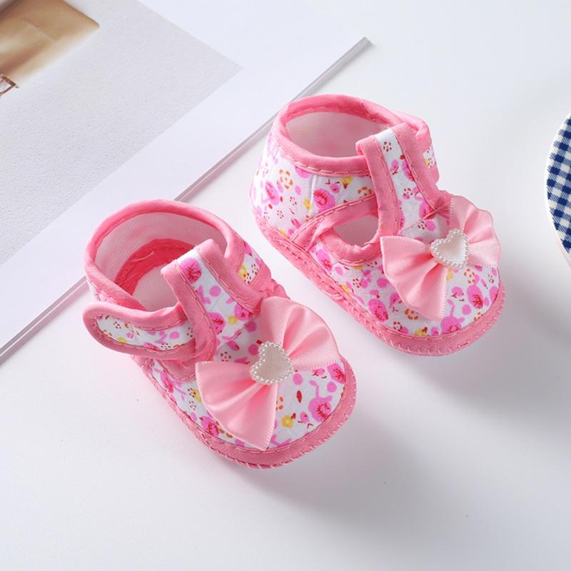 Summer Baby Girls' Canvas Shoes First Walkers Sweet Princess Shoes