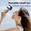 100 Wind Speeds Handheld Portable Fan Adjustable Usb Charging Mini Outdoor Portable Turbo Long-lasting High Speed Fan New 2025