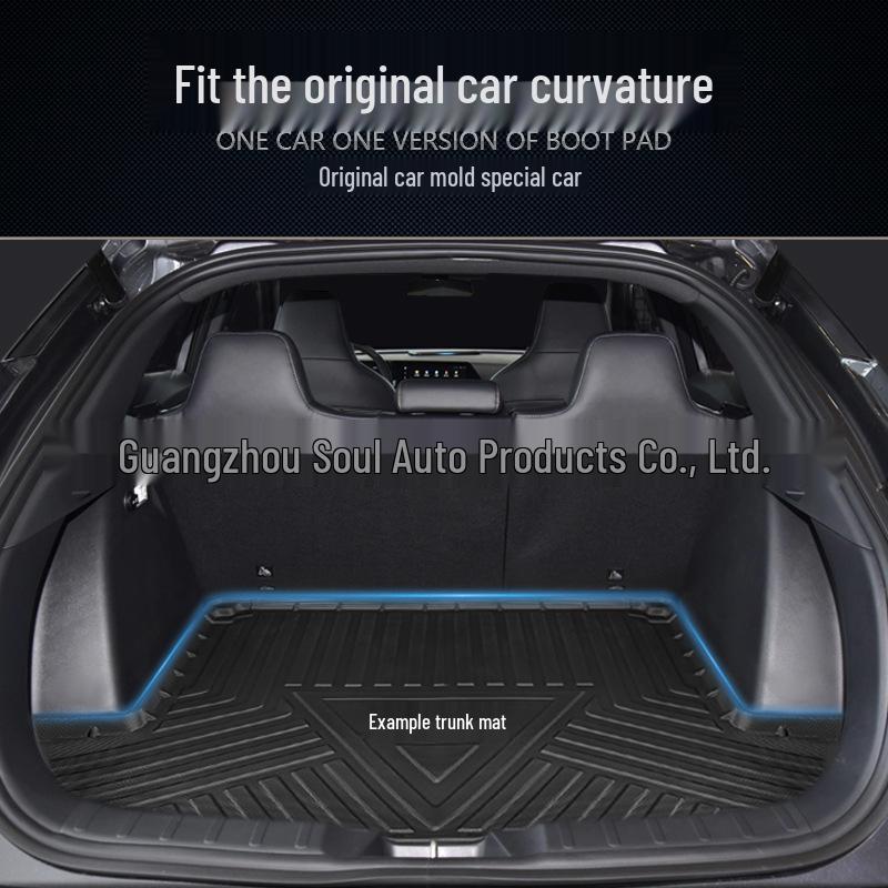 2021 Toyota Crown Overseas Trunk Mat: TPE Waterproof, Eco-friendly Car Rear Floor Mat.
